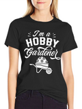 Hobby Gardener Graphic Tee - Black Cotton T-Shirt