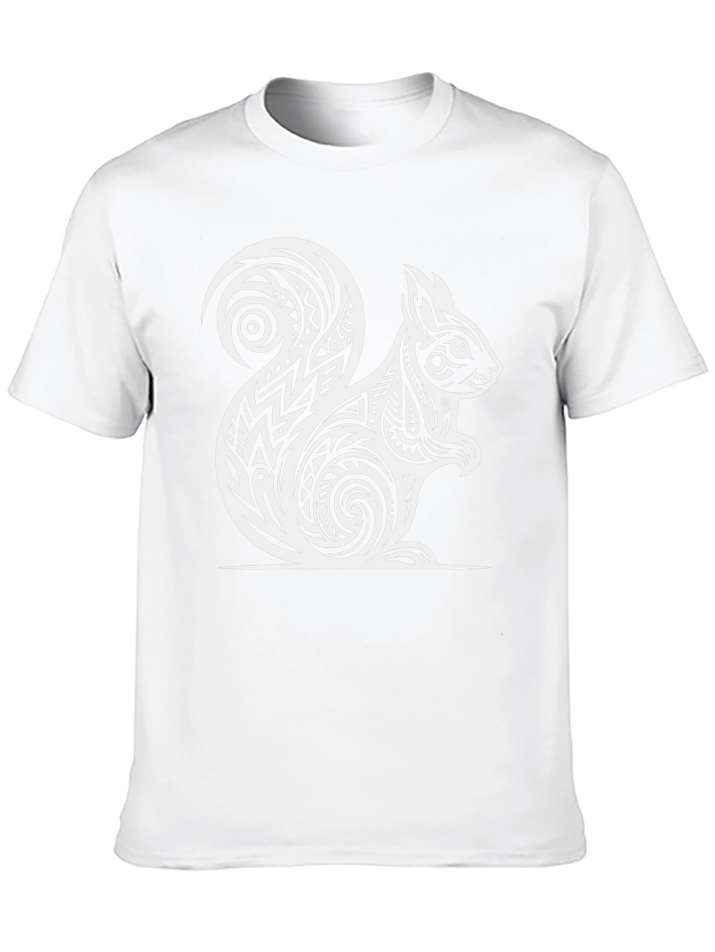 Tribal Squirrel Graphic Tee - Black