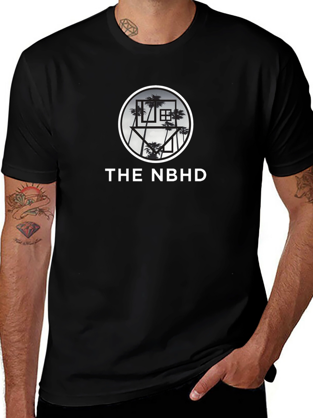 The Neighbourhood Tee - Black NBHD Graphic T-Shirt
