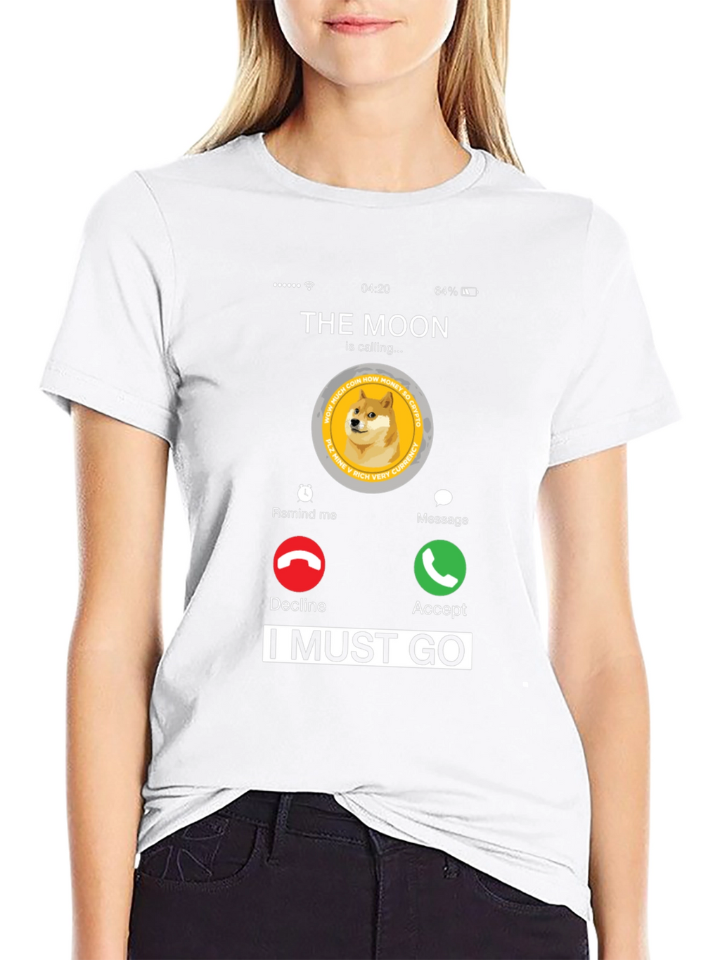 Dogecoin To The Moon T-Shirt - Crypto Call