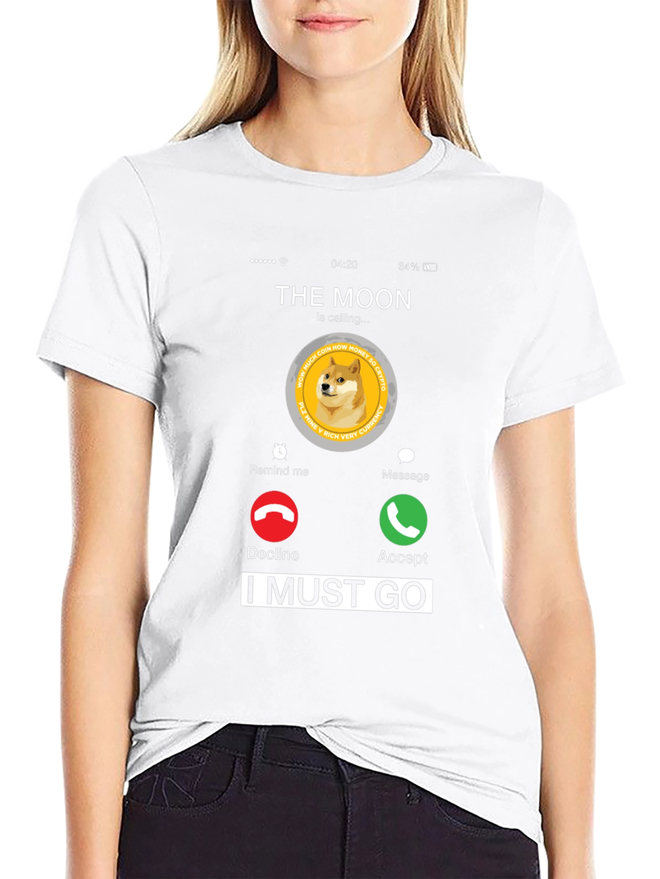 Dogecoin To The Moon T-Shirt - Crypto Call