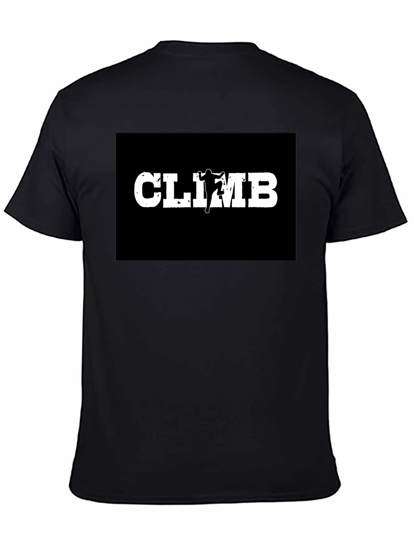 Climb Graphic Tee - Black Cotton T-Shirt for Rock Climbing Lovers