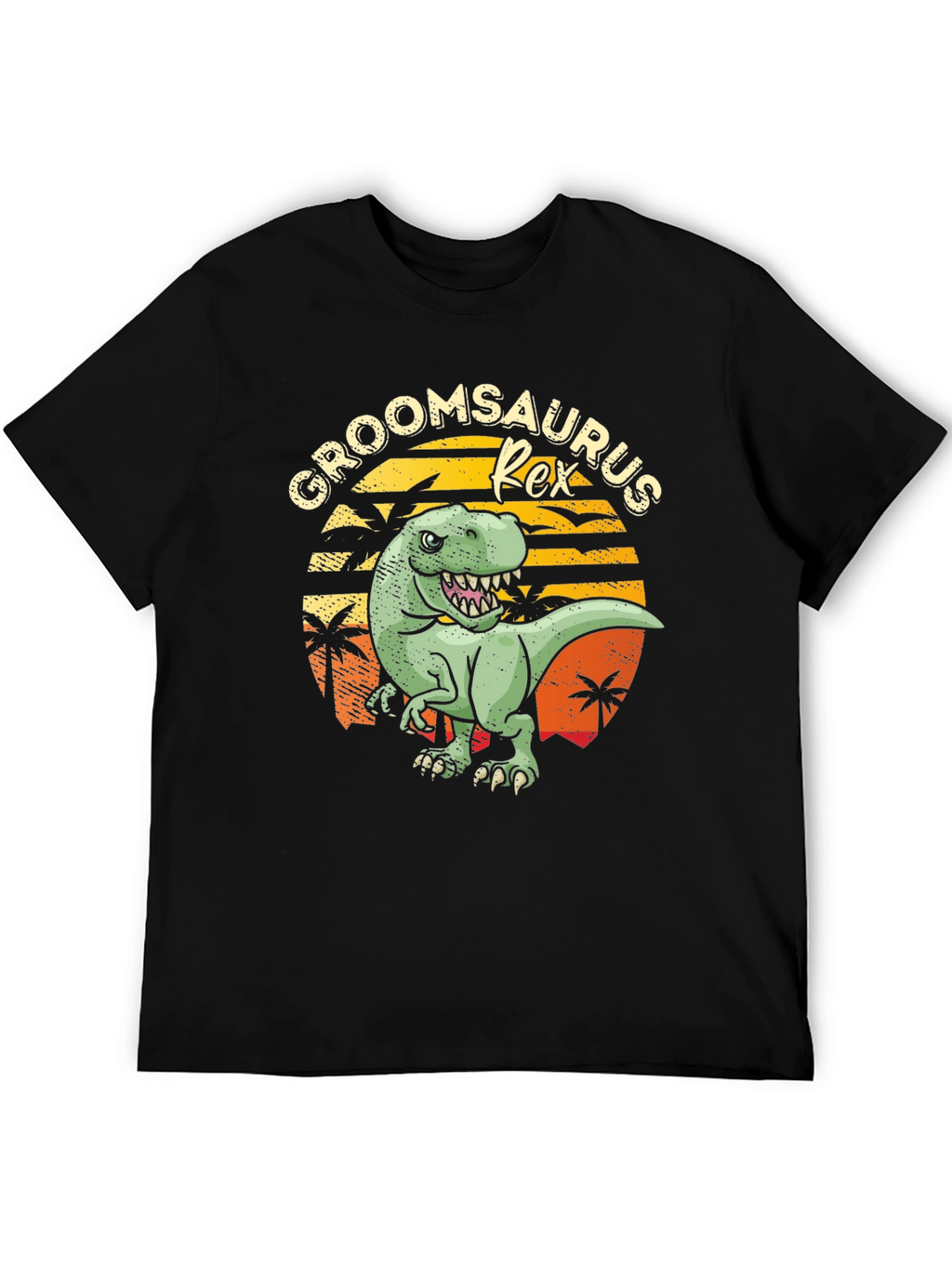 Groomsaurus Rex Funny Groom Wedding Party T-Shirt