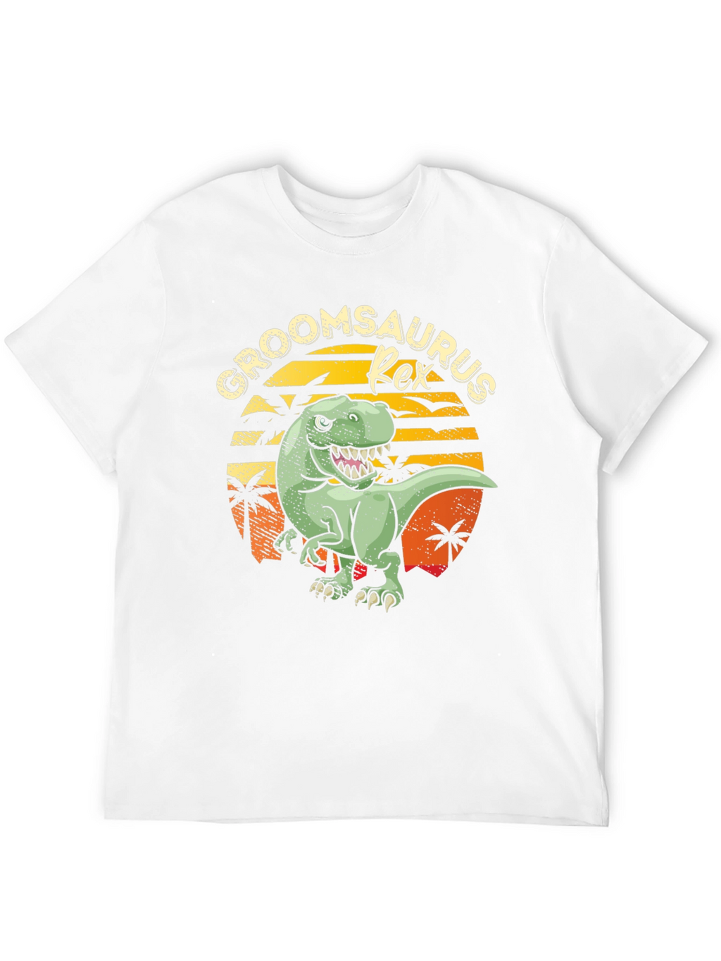 Groomsaurus Rex Funny Groom Wedding Party T-Shirt