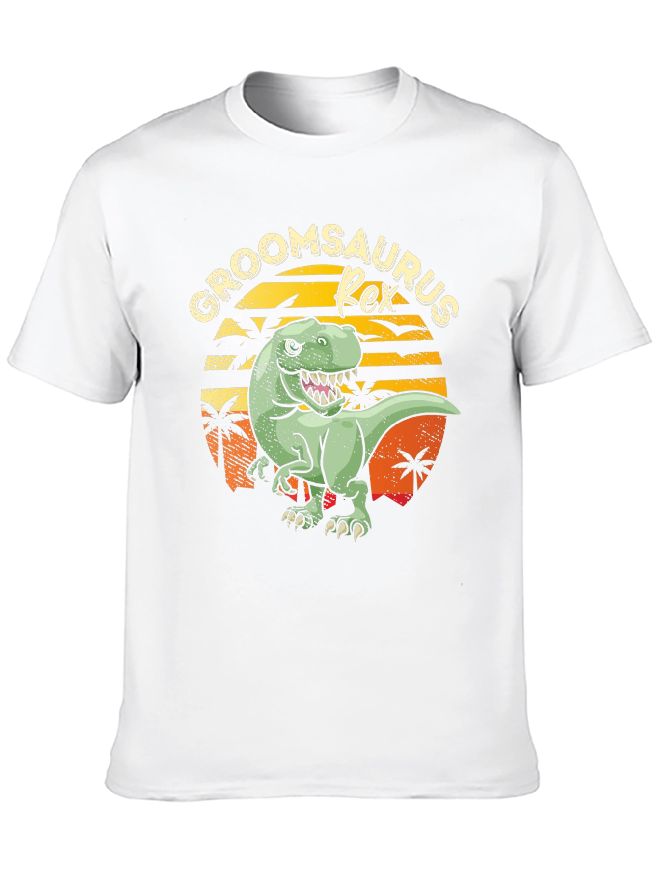 Groomsaurus Rex Funny Groom Wedding Party T-Shirt