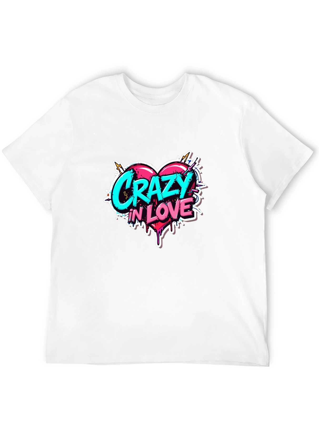 Crazy in Love Graphic Tee - Black Casual Shirt