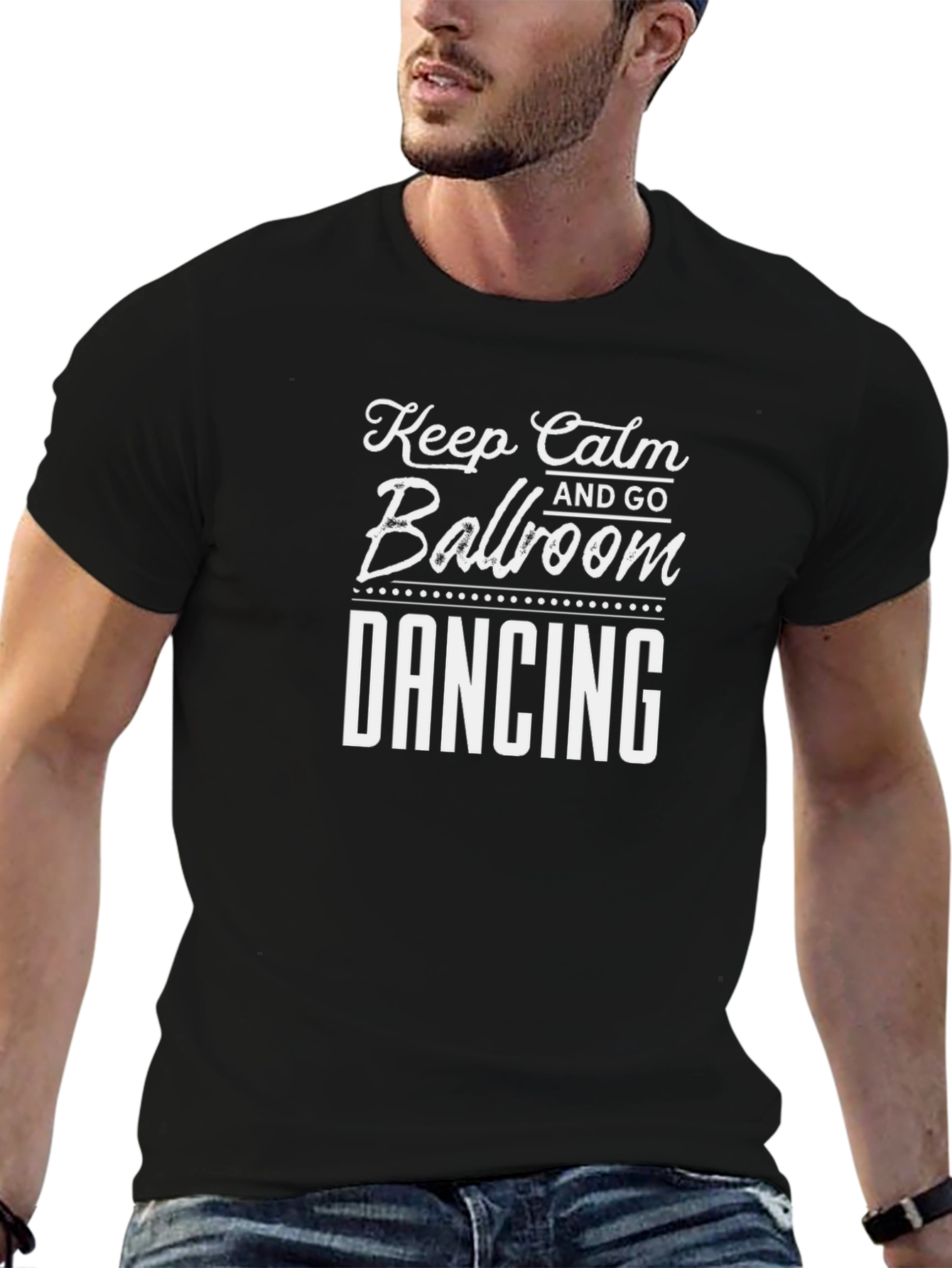 Keep Calm Ballroom Dancing Black T-Shirt