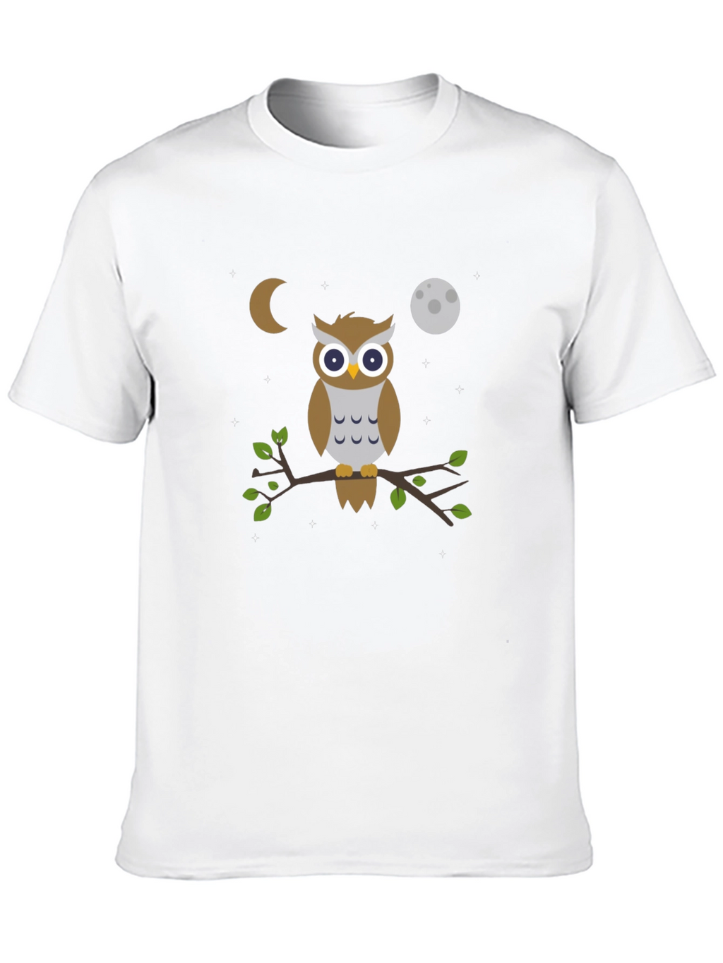 Owl Moon T-Shirt - Black Cotton Tee