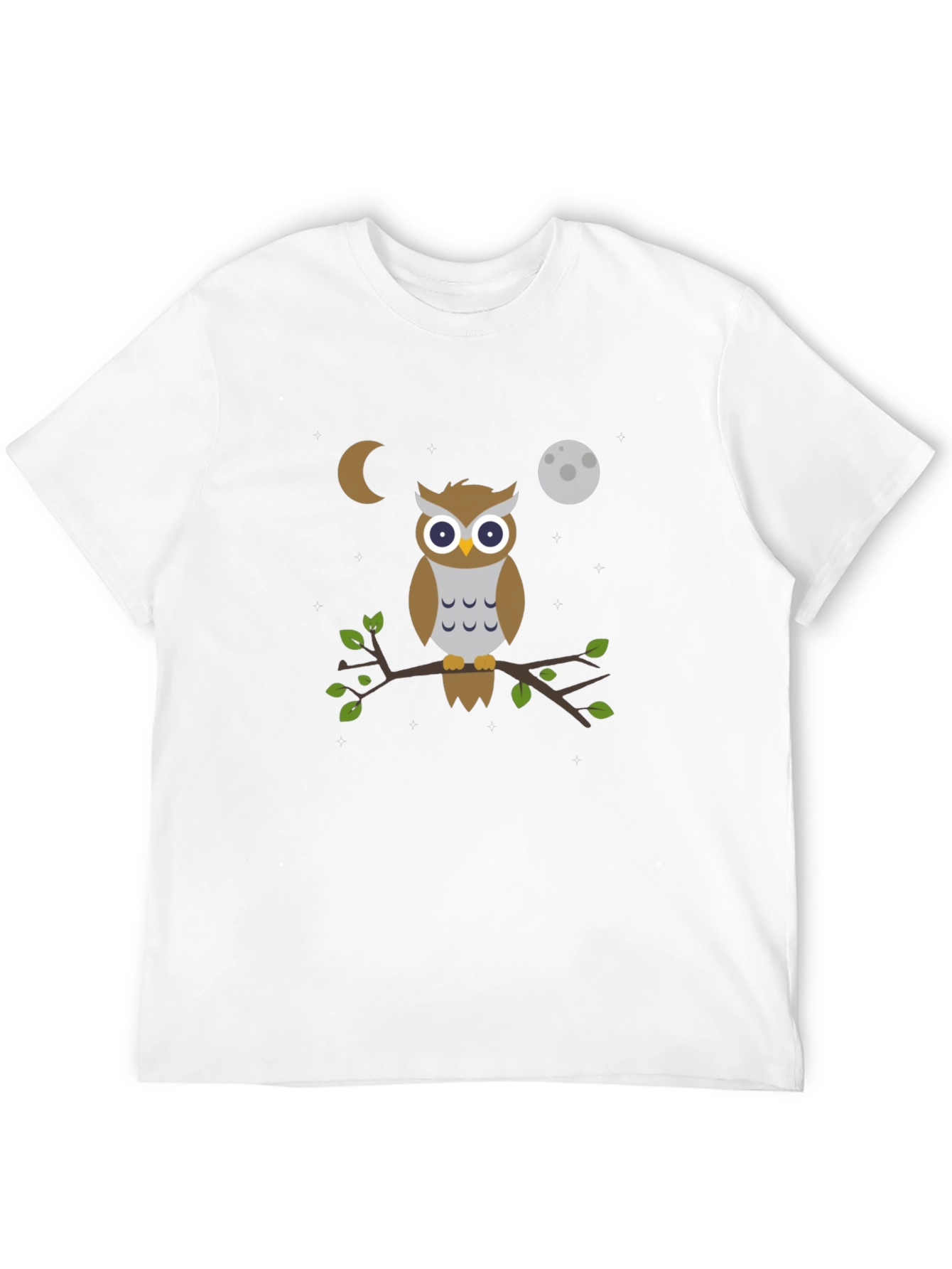 Owl Moon T-Shirt - Black Cotton Tee