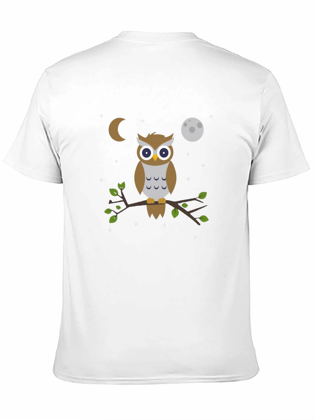 Owl Moon T-Shirt - Black Cotton Tee
