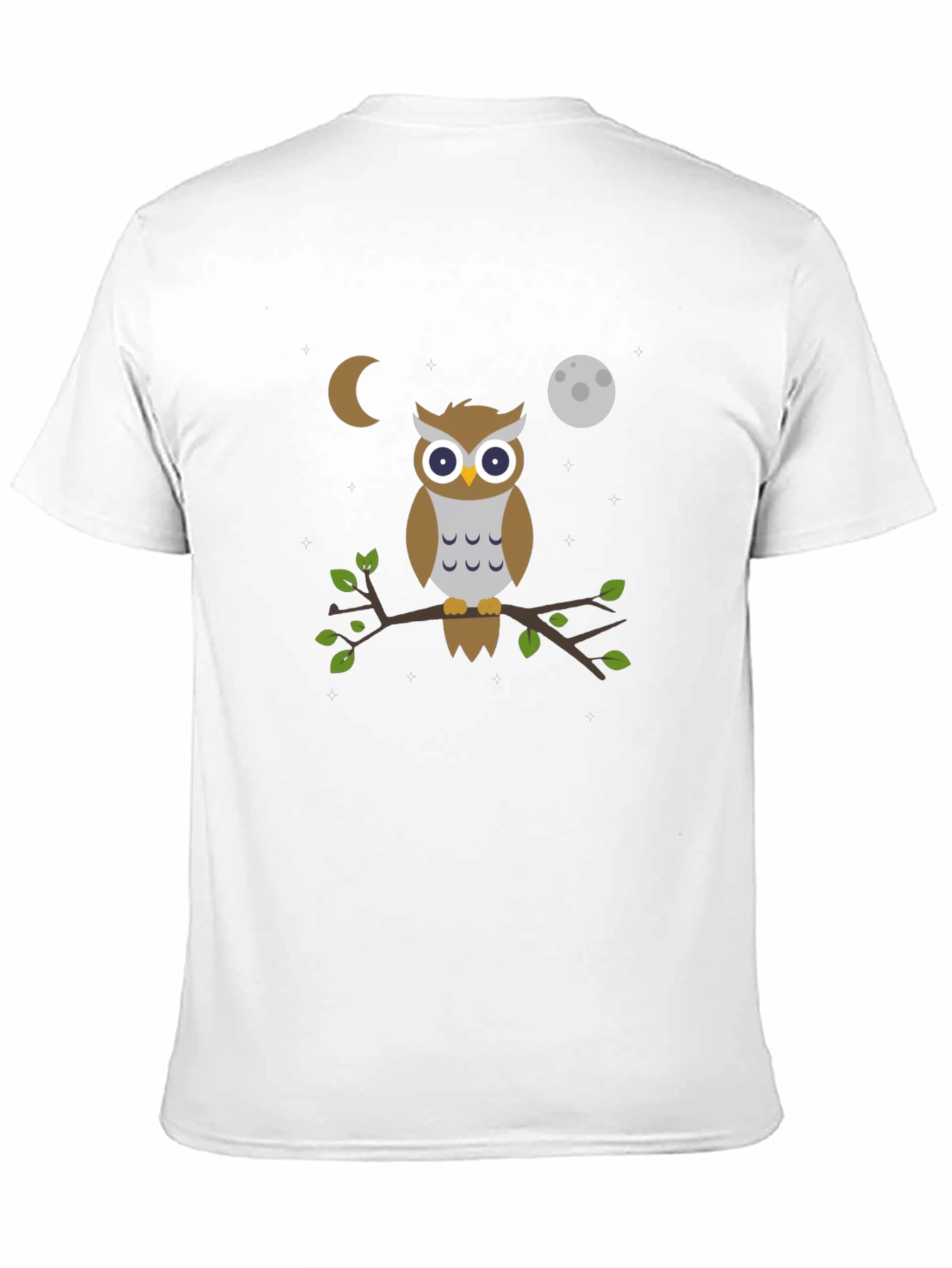 Owl Moon T-Shirt - Black Cotton Tee