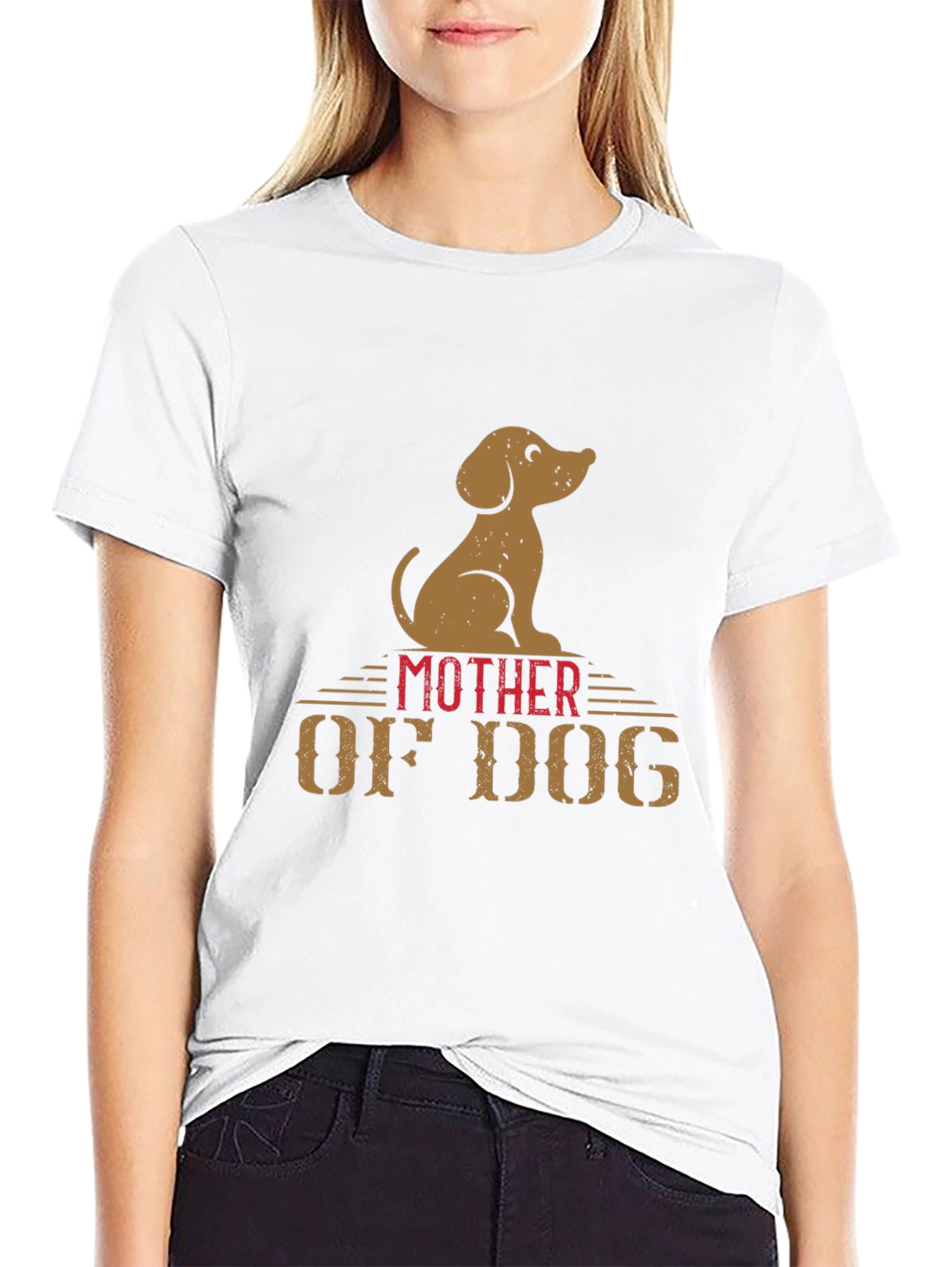 Mother of Dog Graphic T-Shirt Dog Lover Tee