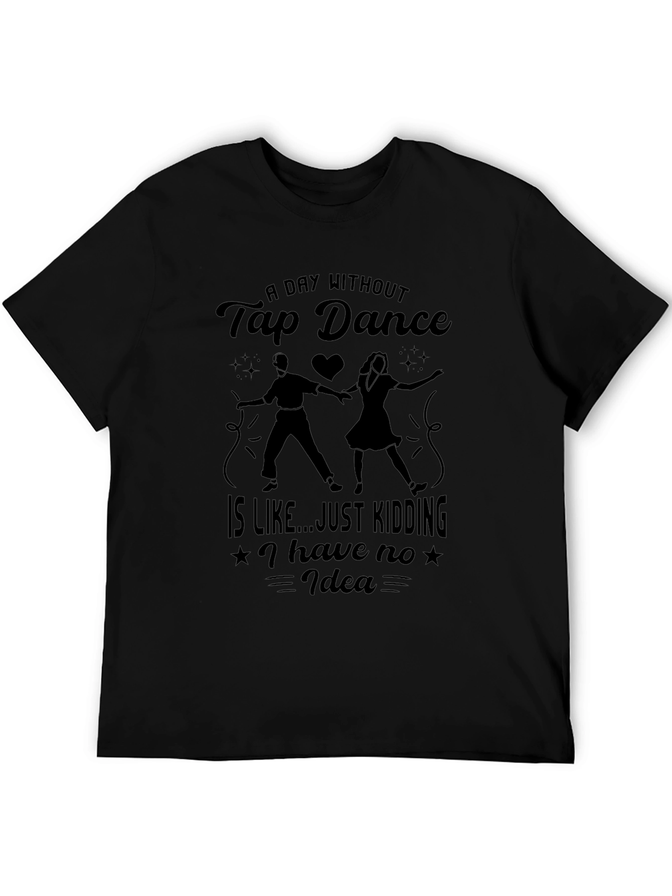 Tap Dance Graphic T-Shirt - Black