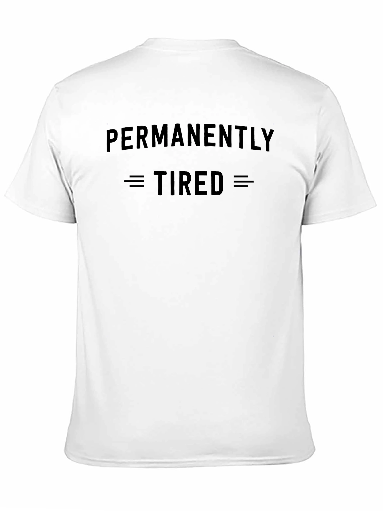 Permanently Tired Black Graphic T-Shirt