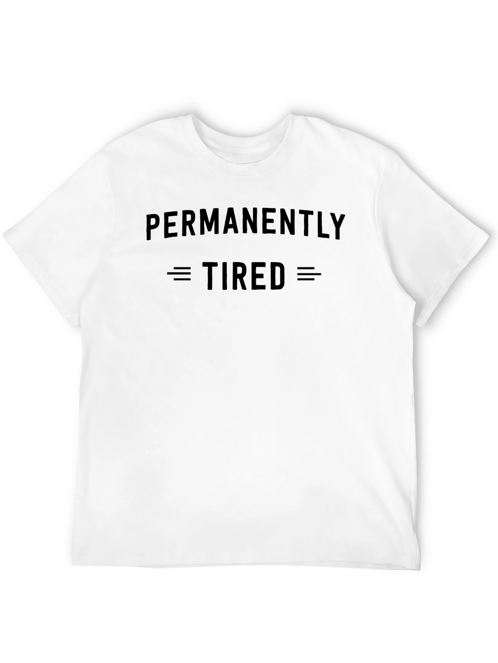 Permanently Tired Black Graphic T-Shirt