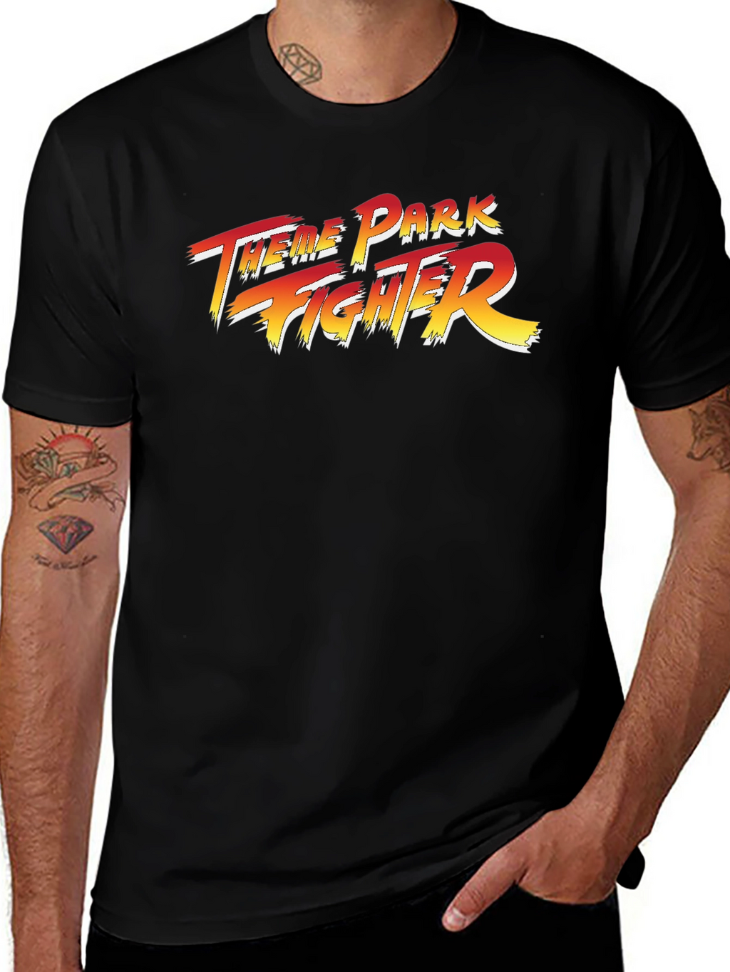 Theme Park Fighter Graphic Tee