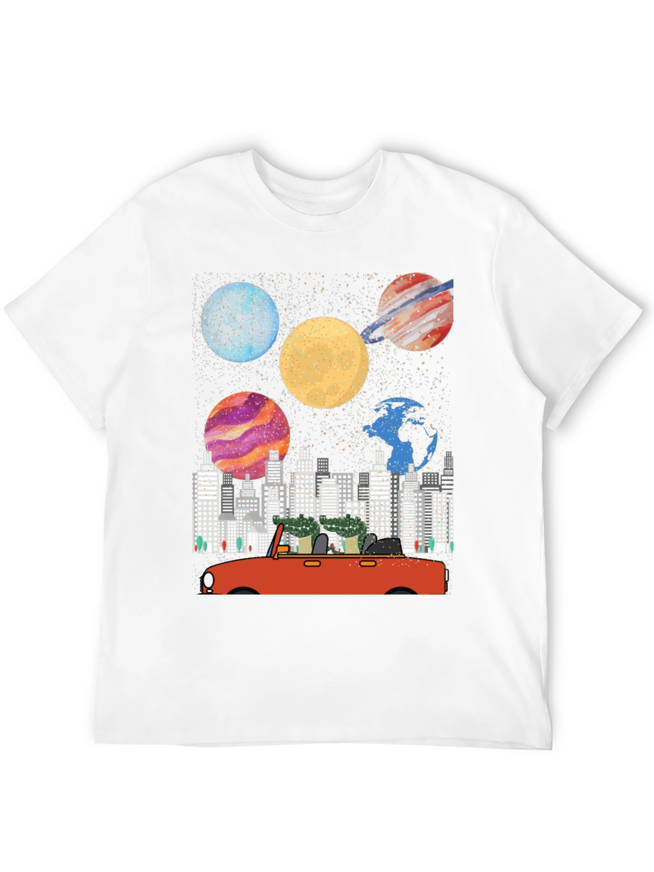 Planet & City Car Ride Graphic Tee