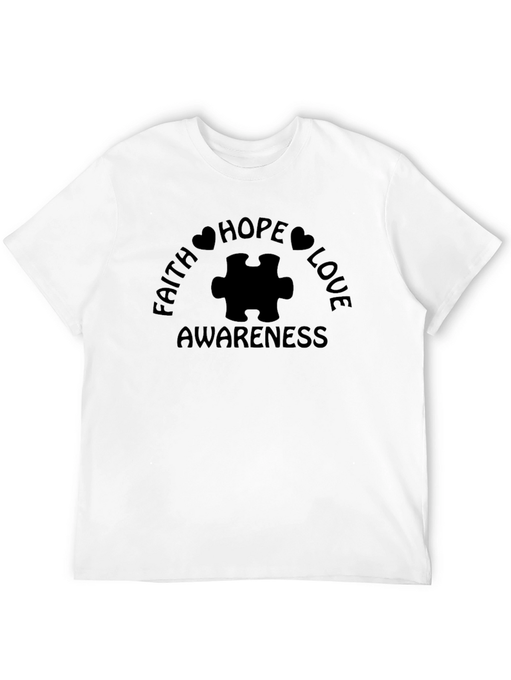 Faith Hope Love Awareness Autism T-Shirt