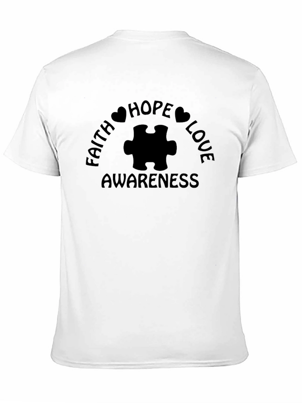 Faith Hope Love Awareness Autism T-Shirt