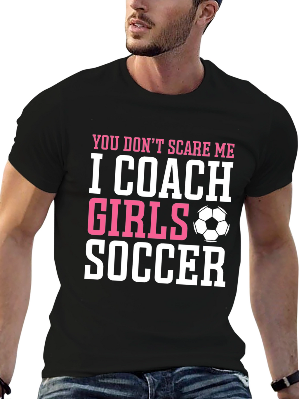 I Coach Girls Soccer T-Shirt Funny Coach Gift