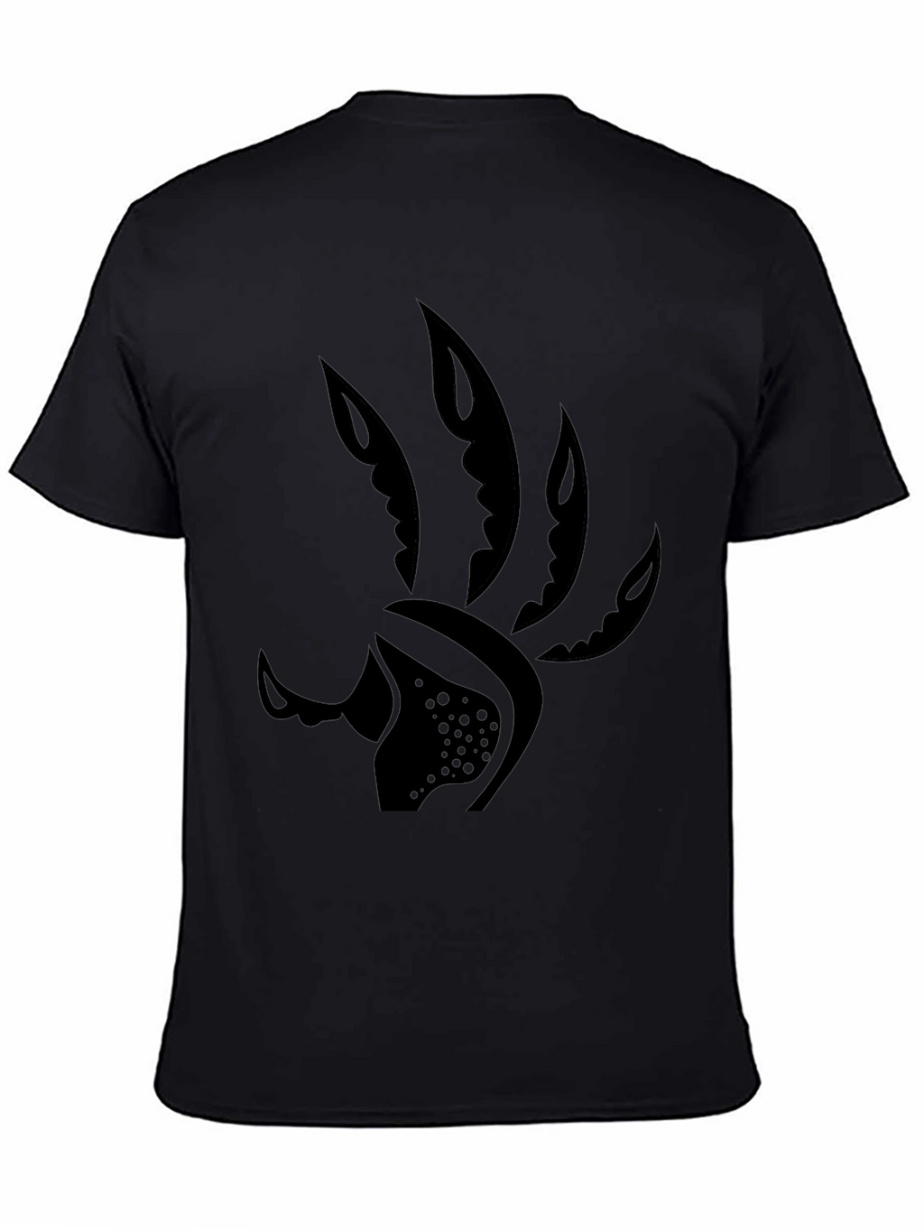 Mens Black Graphic Tee - Claw Design