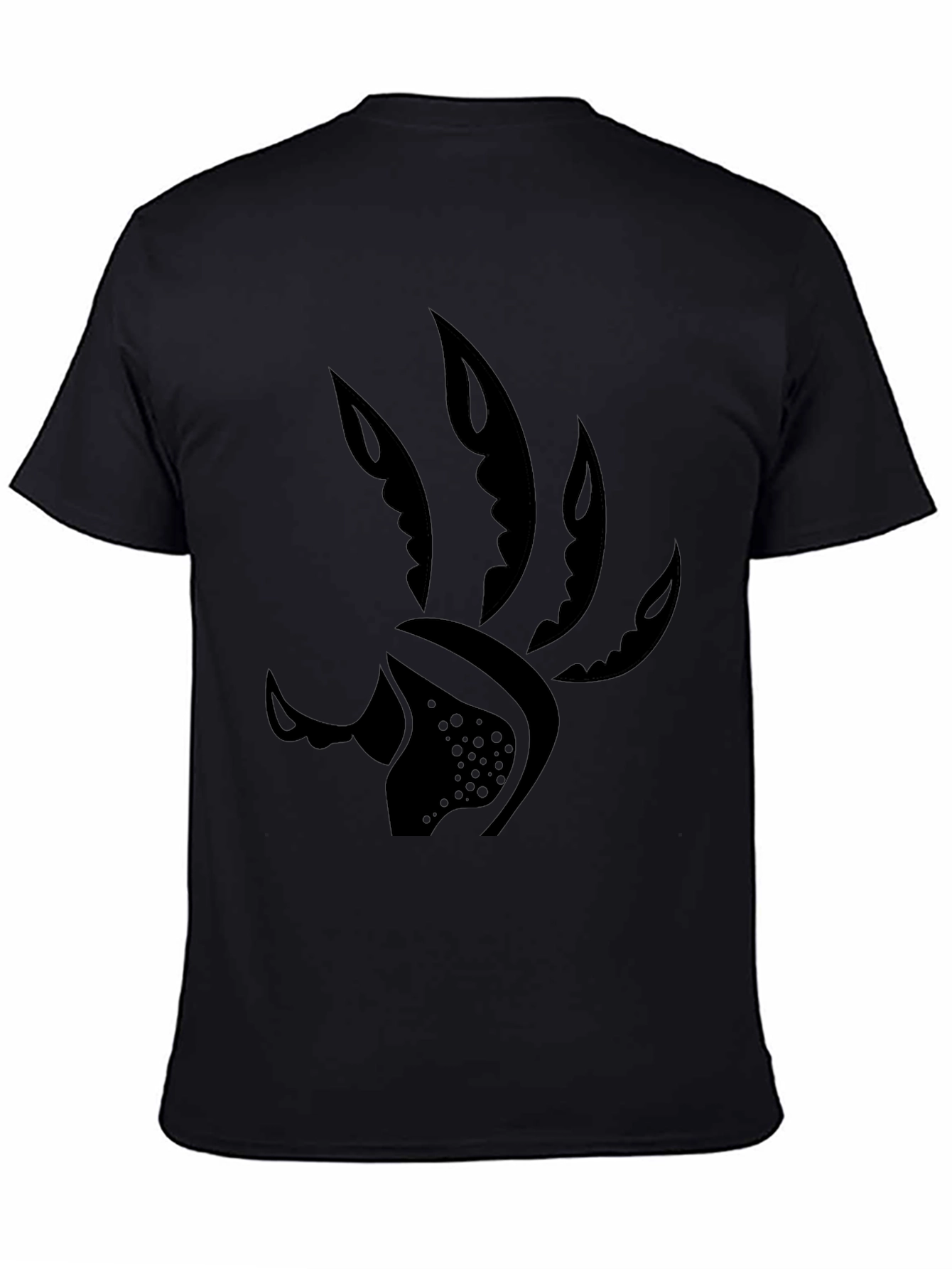 Mens Black Graphic Tee - Claw Design