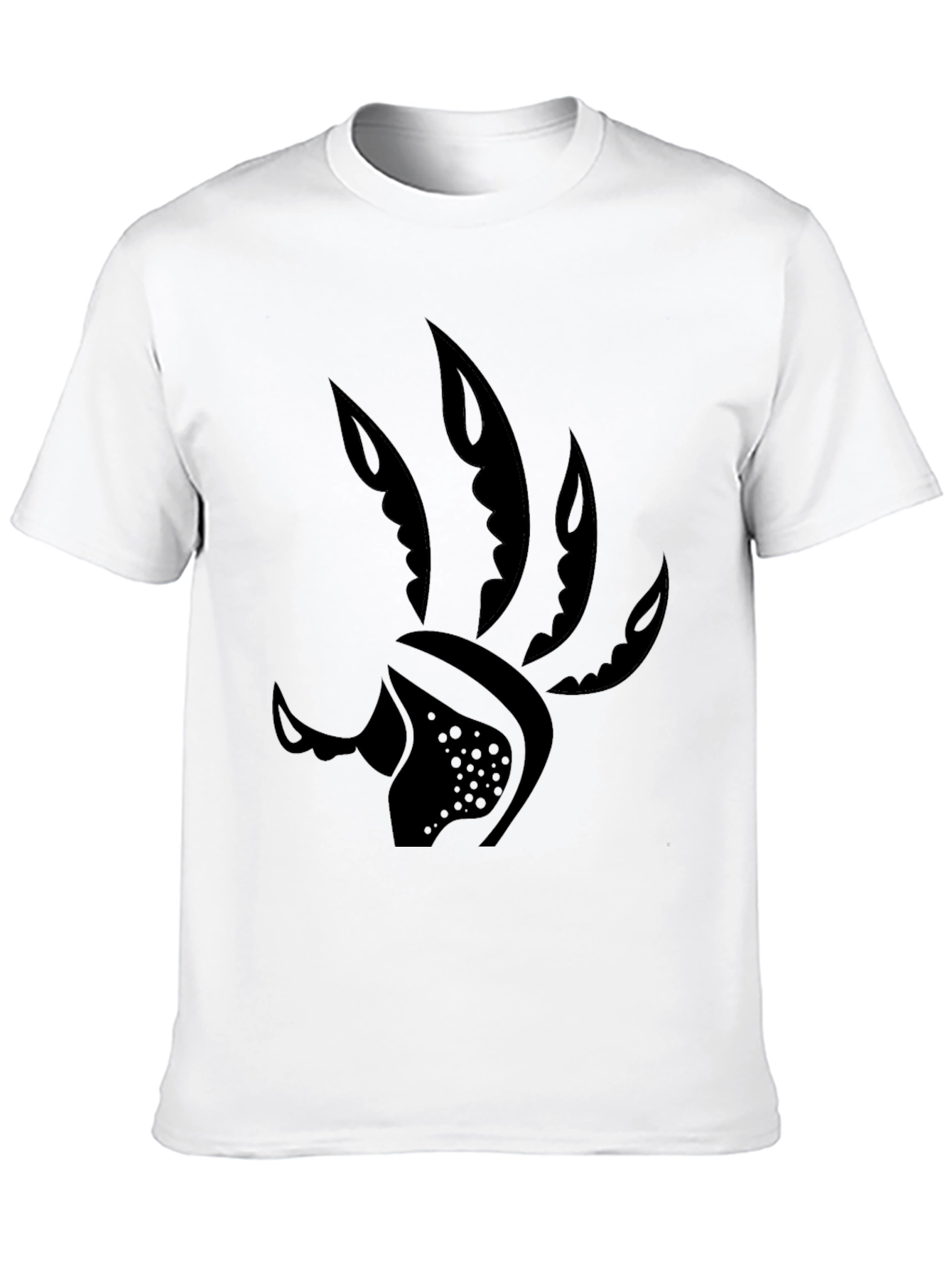 Mens Black Graphic Tee - Claw Design