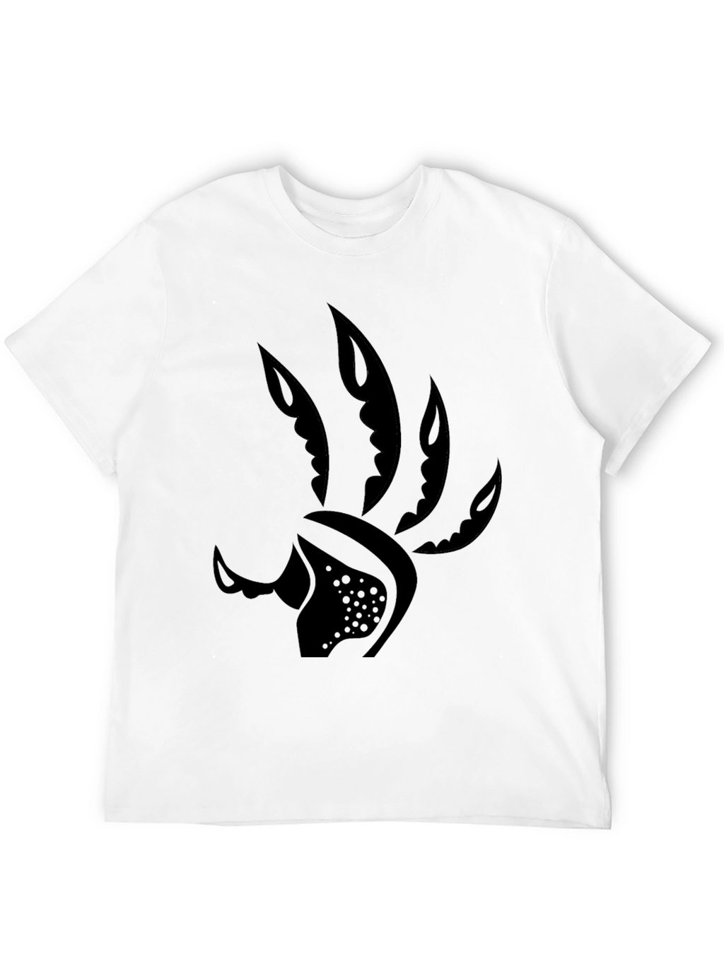 Mens Black Graphic Tee - Claw Design