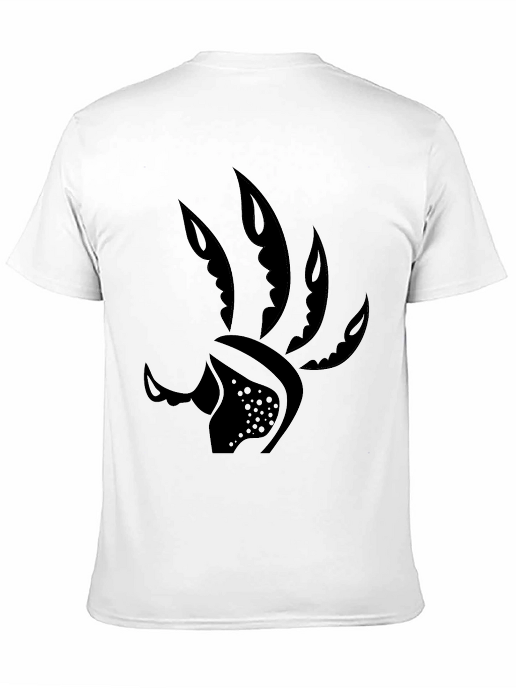 Mens Black Graphic Tee - Claw Design