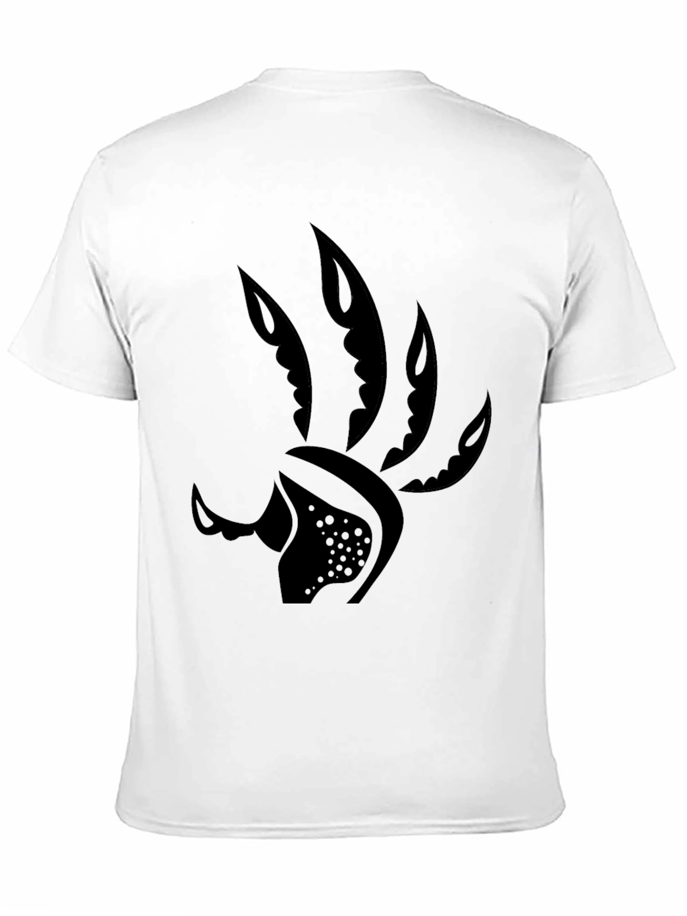 Mens Black Graphic Tee - Claw Design