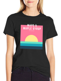 Maps & Maple Syrup Graphic Tee - The Kaynadian