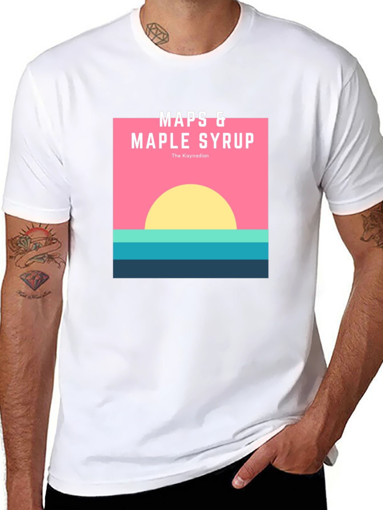 Maps & Maple Syrup Graphic Tee - The Kaynadian