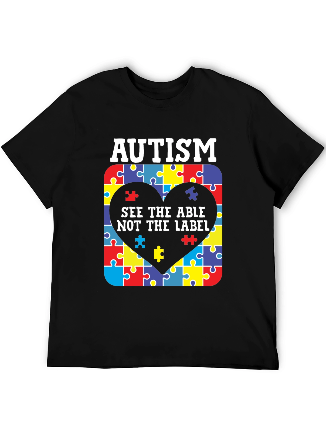 Autism Awareness Puzzle Heart T-Shirt