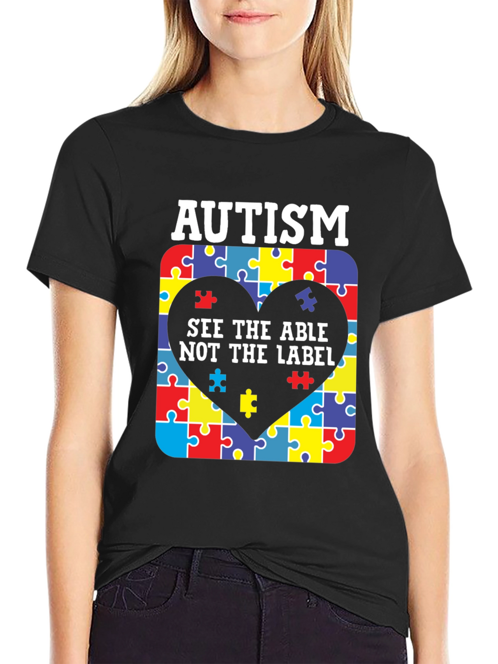 Autism Awareness Puzzle Heart T-Shirt