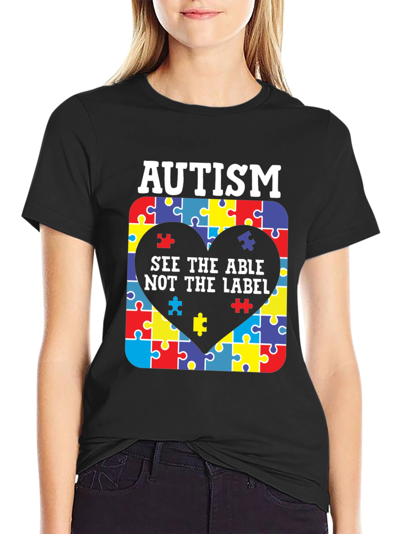 Autism Awareness Puzzle Heart T-Shirt