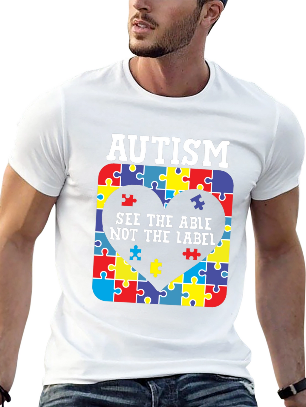 Autism Awareness Puzzle Heart T-Shirt