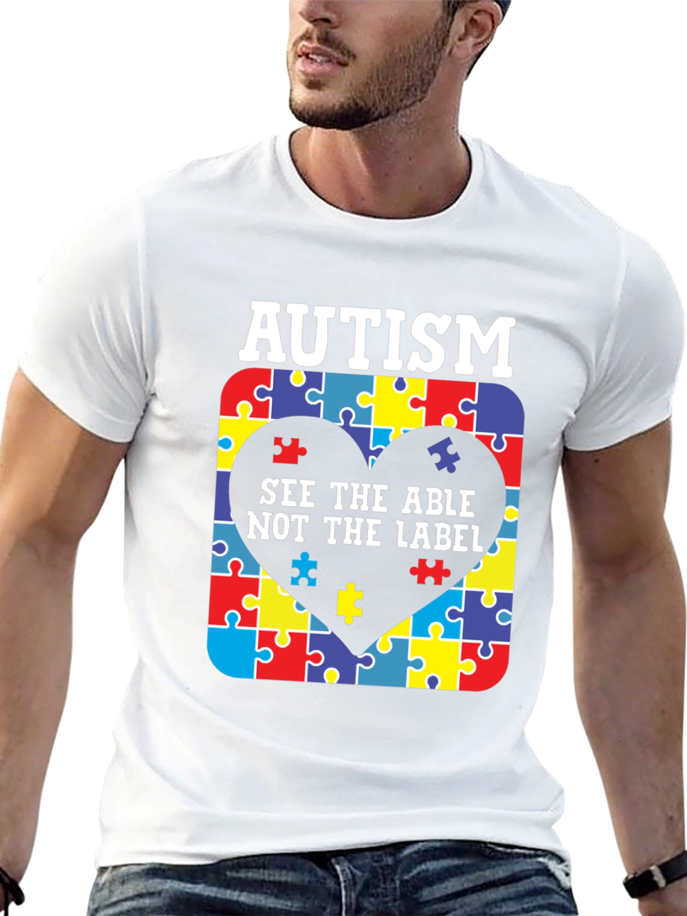 Autism Awareness Puzzle Heart T-Shirt