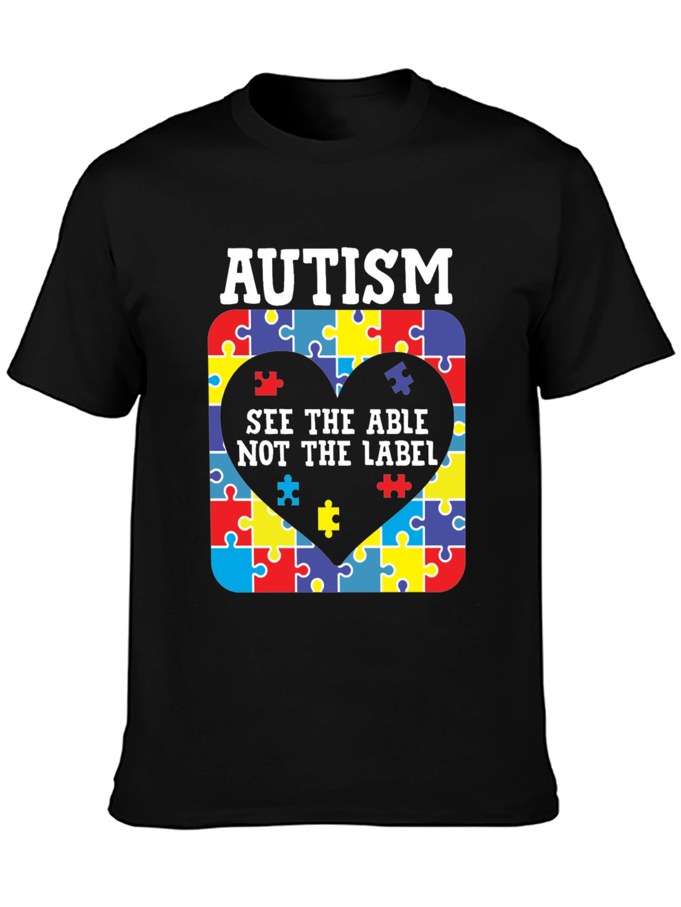 Autism Awareness Puzzle Heart T-Shirt