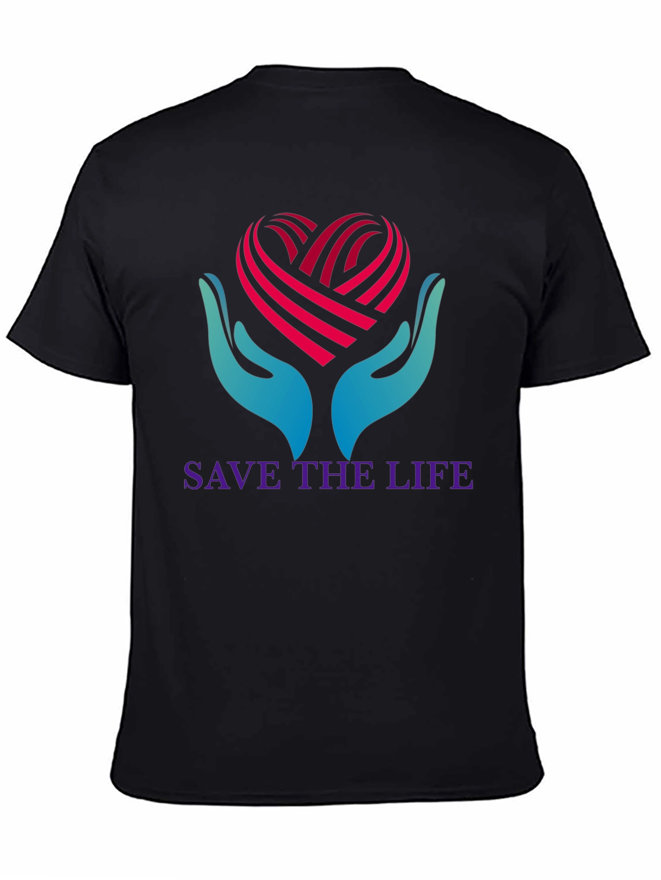 Save the Life T-Shirt - Heart Hands Graphic
