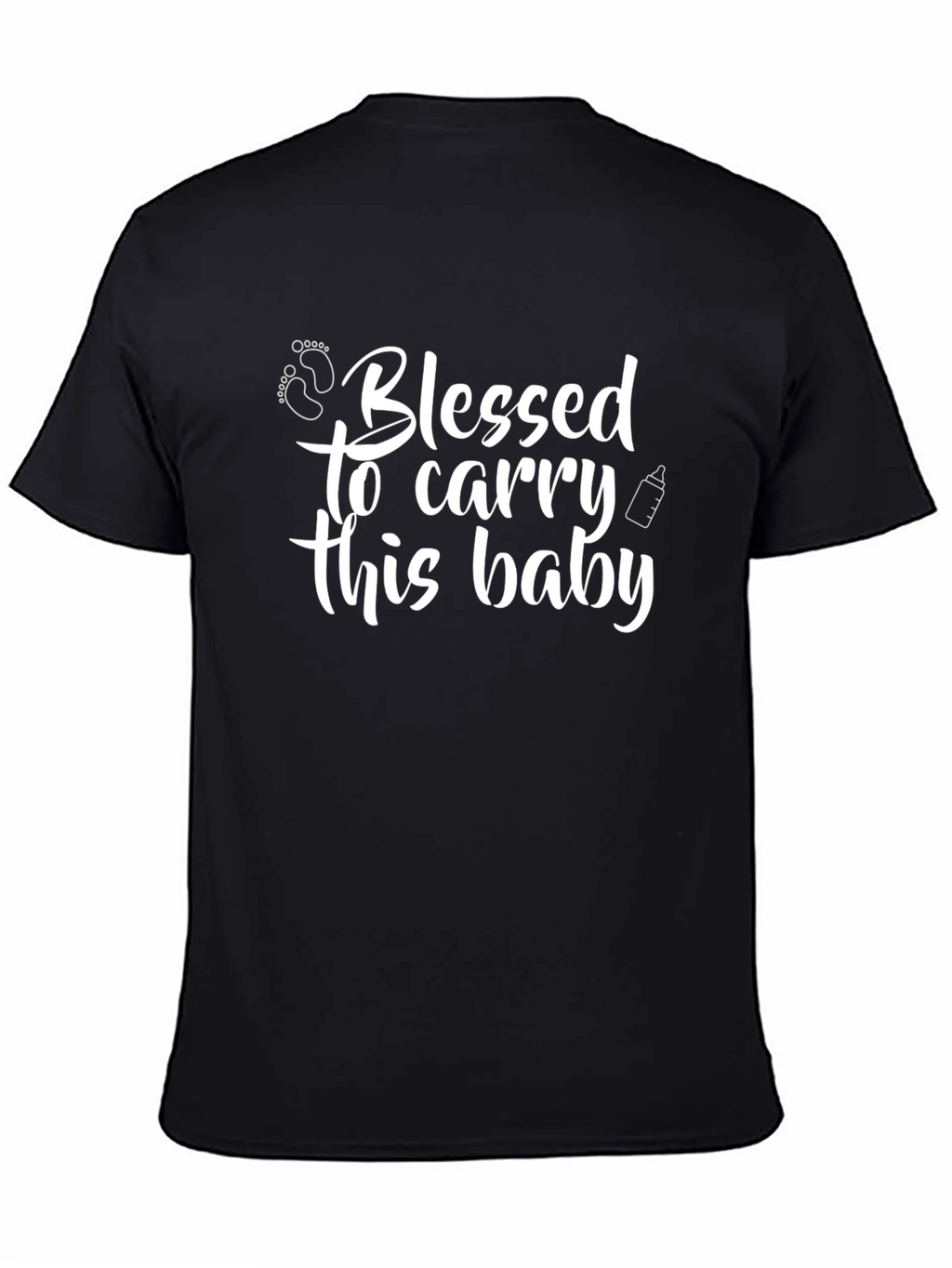Blessed to Carry This Baby Black T-Shirt