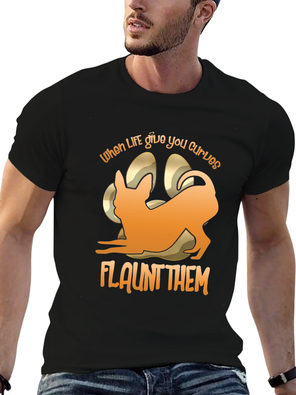 Curves Chihuahua T-Shirt