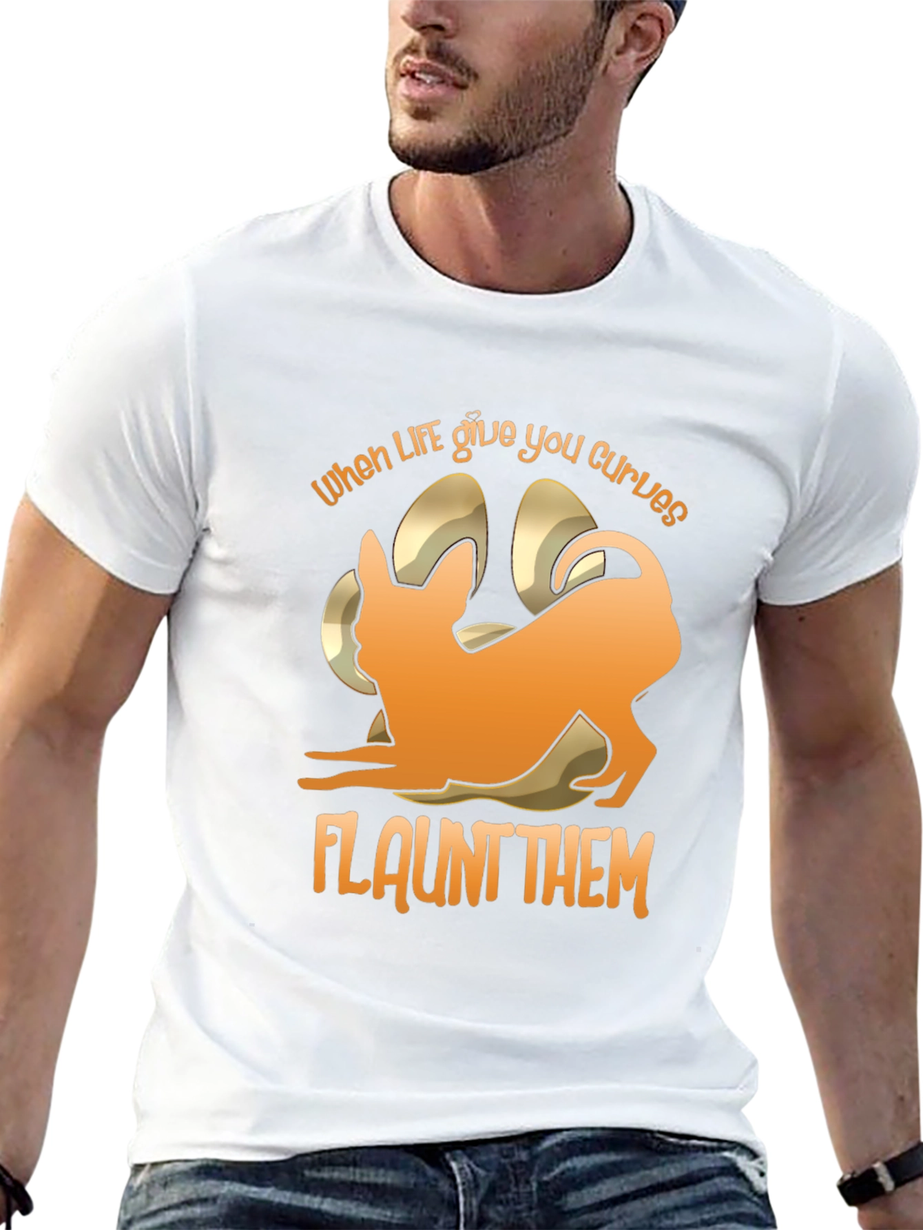 Curves Chihuahua T-Shirt