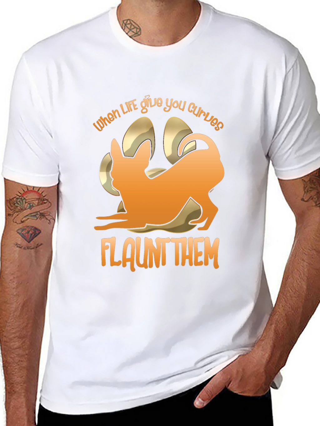Curves Chihuahua T-Shirt