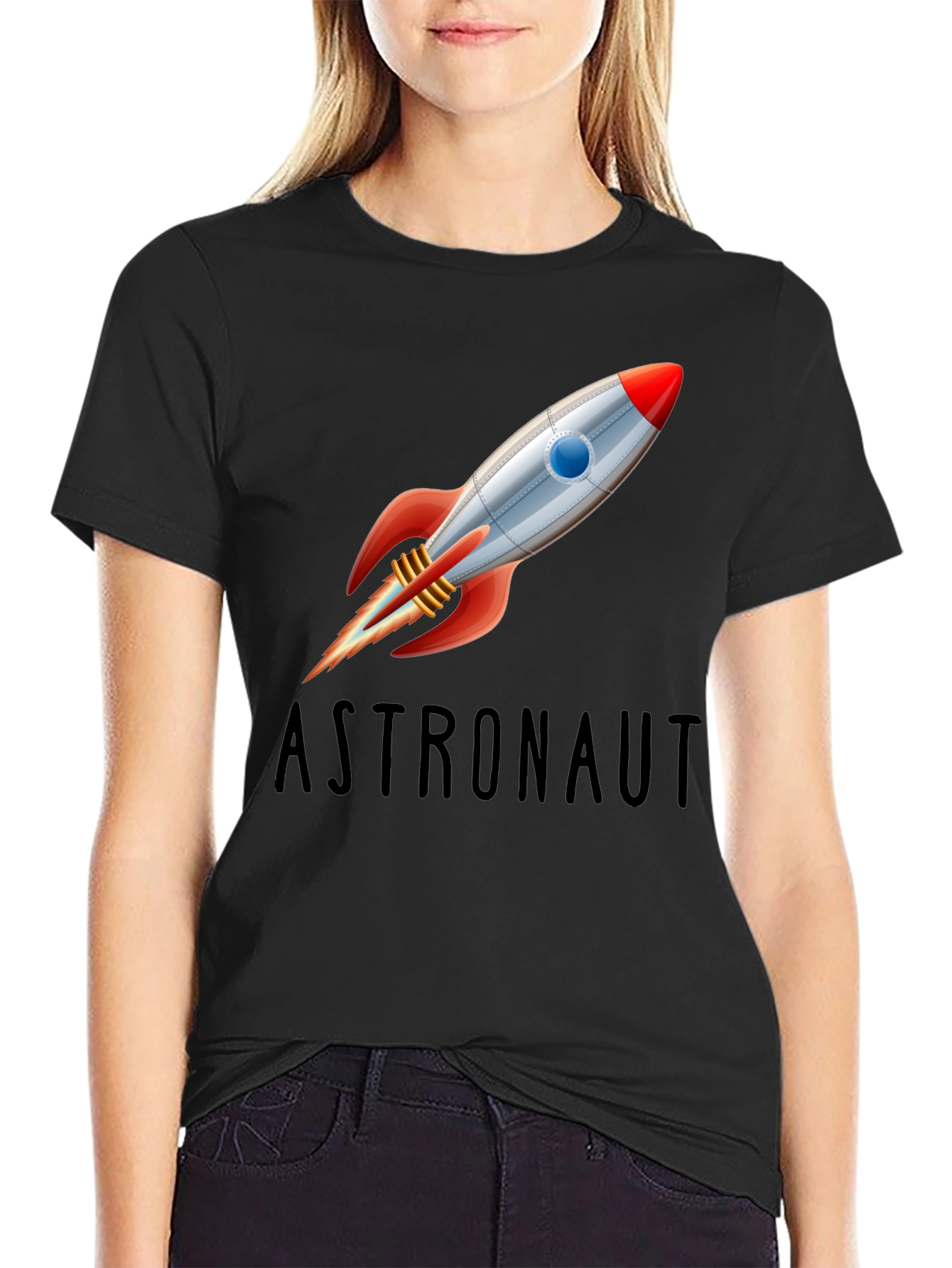 Astronaut Rocket T-Shirt - Space Adventure Tee