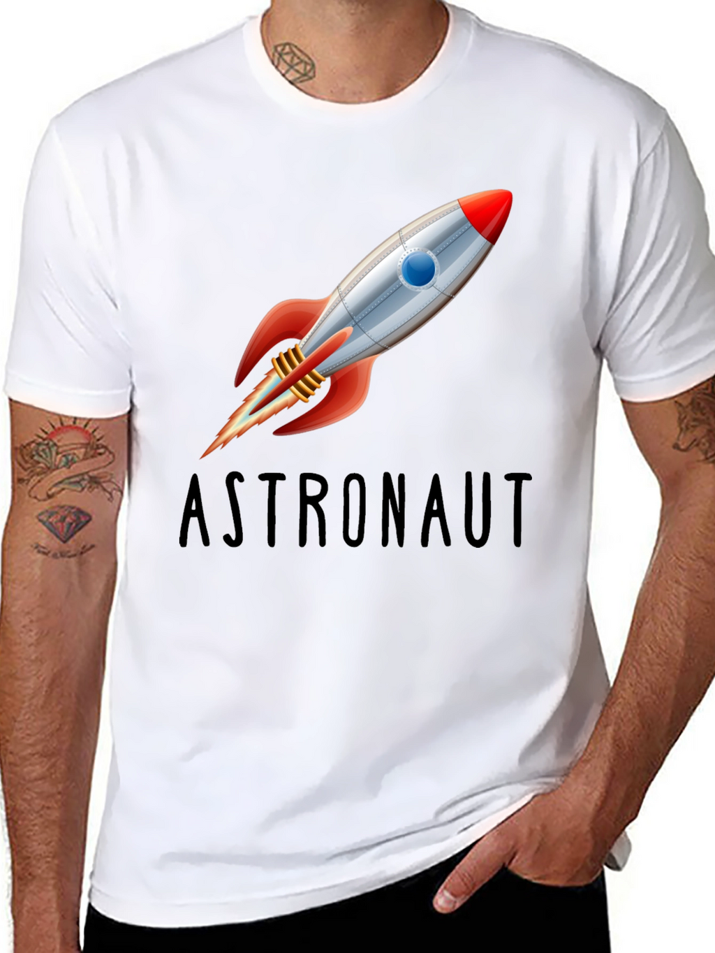 Astronaut Rocket T-Shirt - Space Adventure Tee