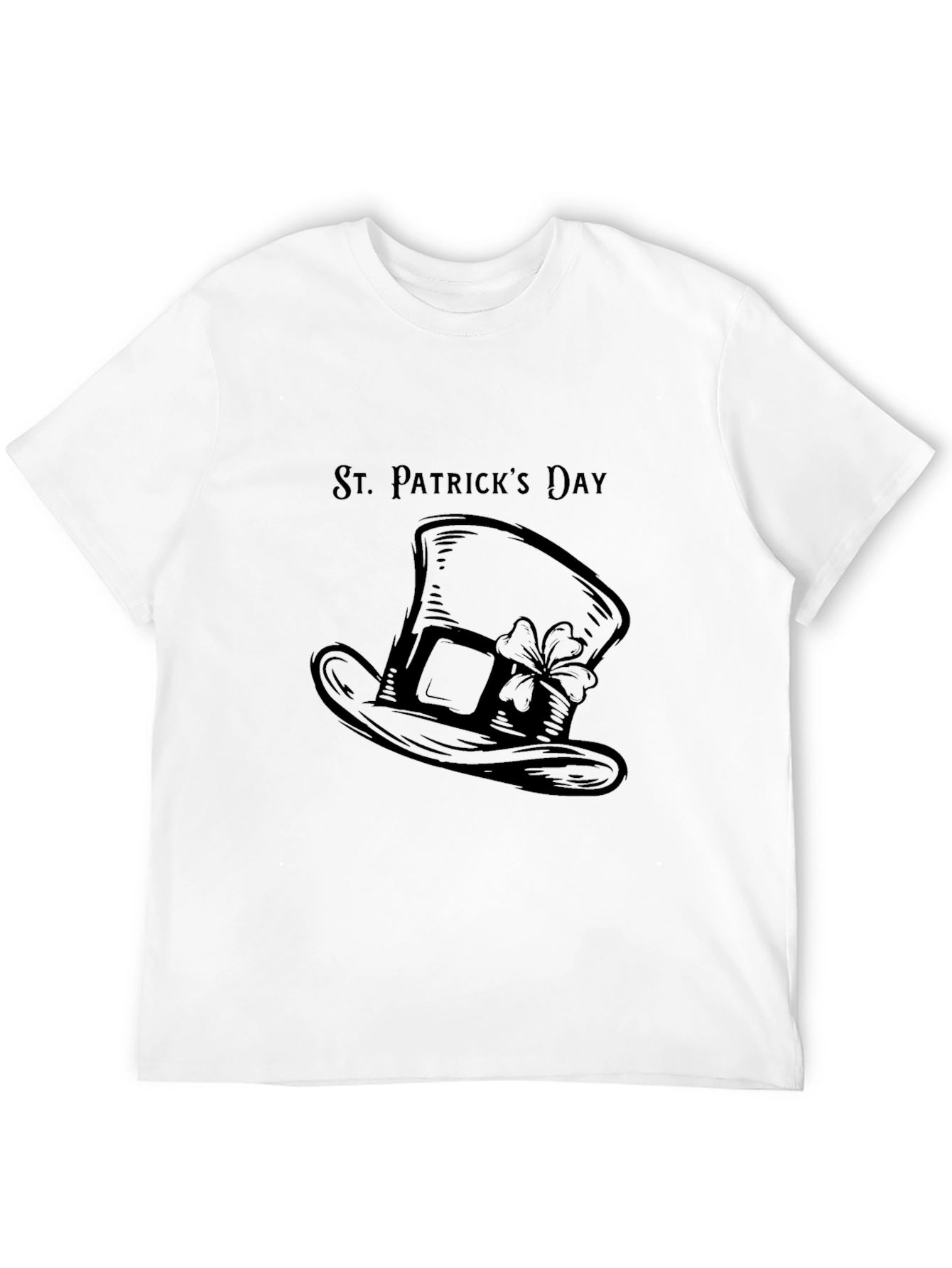 St. Patricks Day Hat T-Shirt - Black
