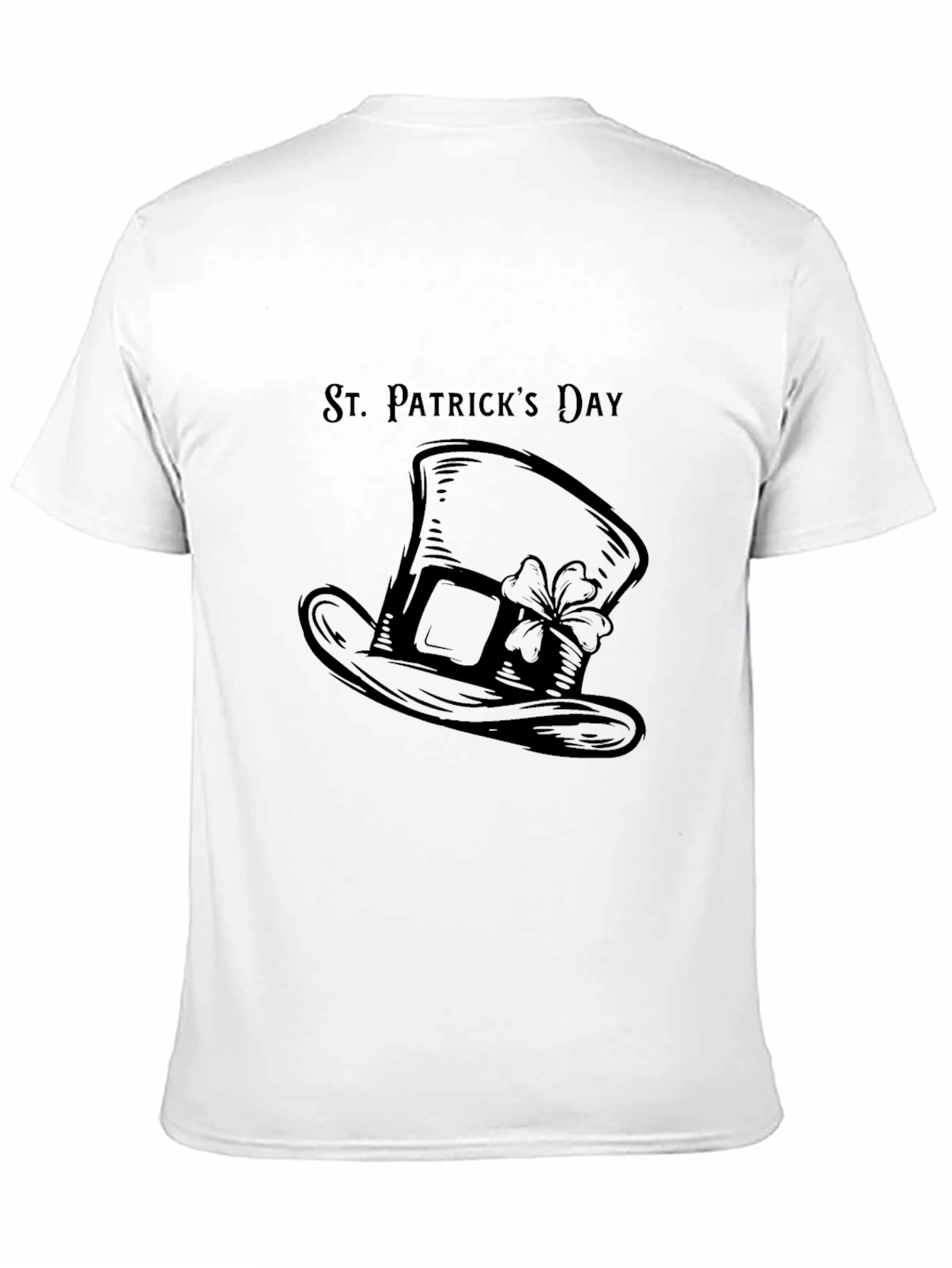 St. Patricks Day Hat T-Shirt - Black