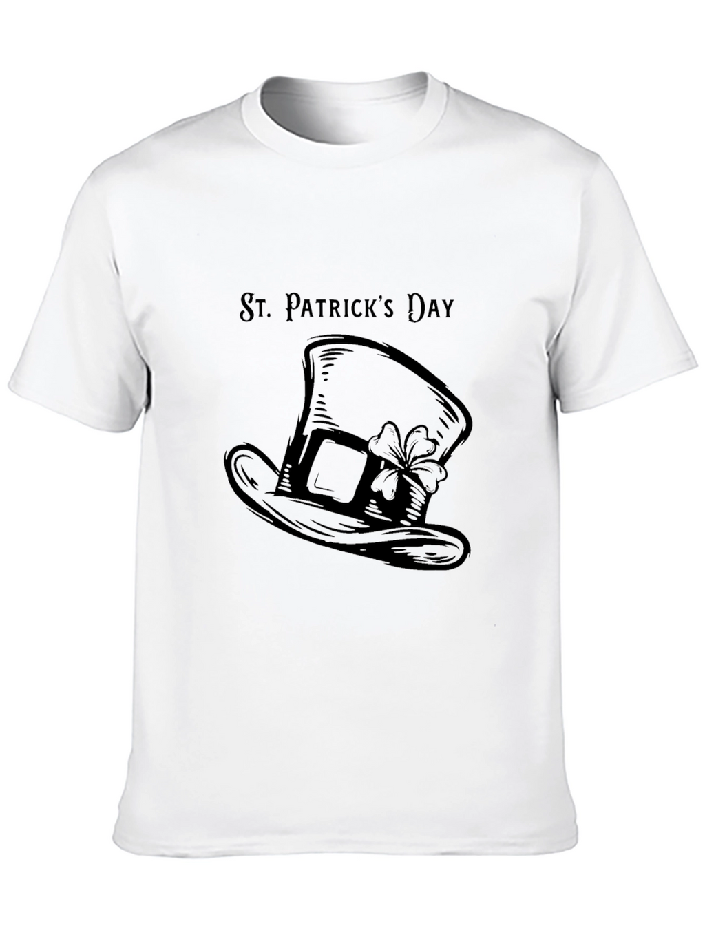 St. Patricks Day Hat T-Shirt - Black