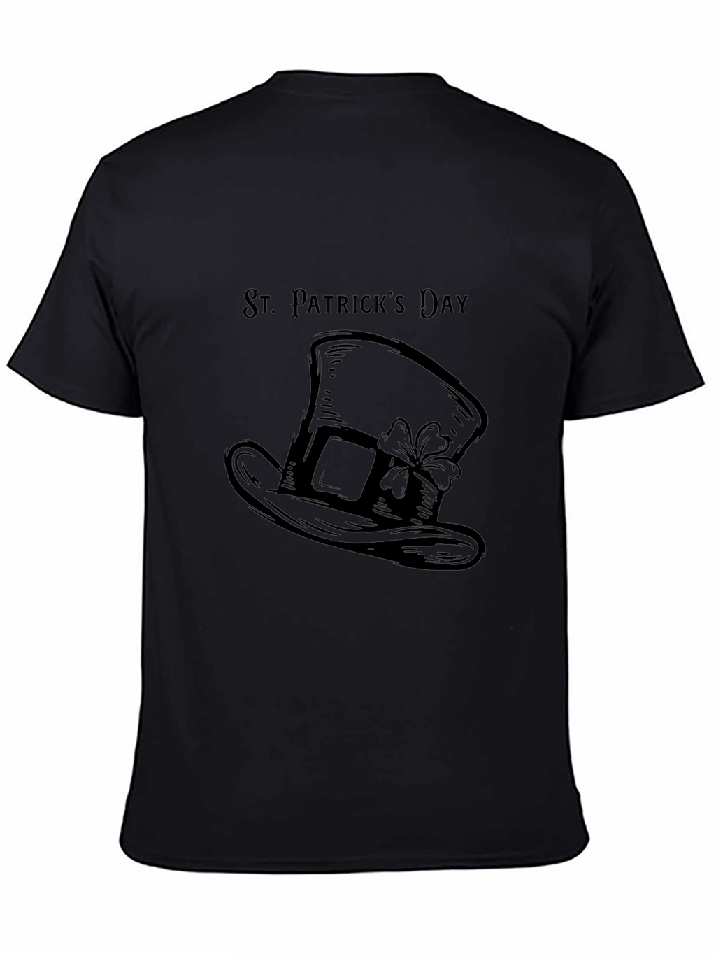 St. Patricks Day Hat T-Shirt - Black