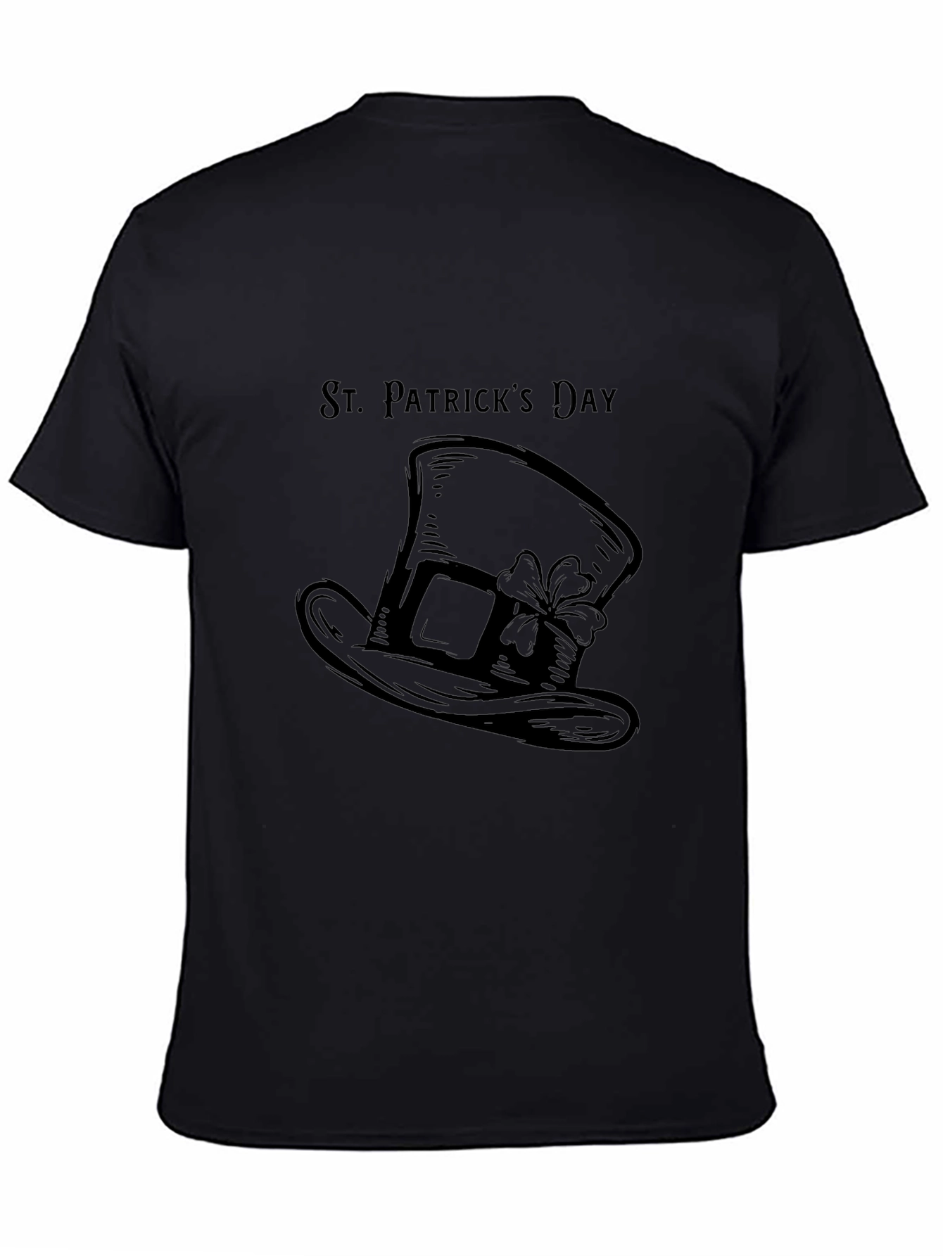 St. Patricks Day Hat T-Shirt - Black